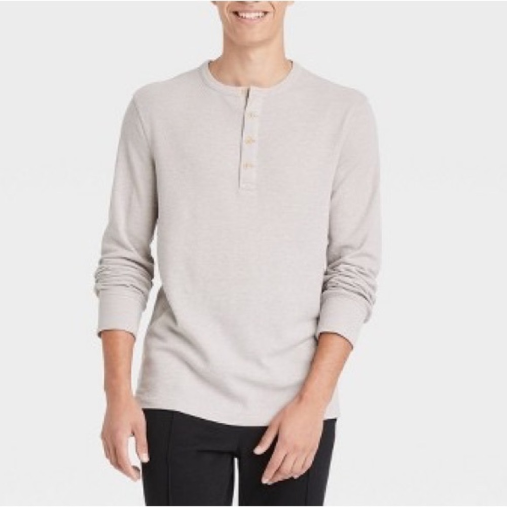 🤎Goodfellow & Co🤎 Textured Henley Shirt